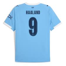 Haaland 9 x Manchester City Home T-shirt 25/26, Authentic Quality