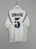 Zidane 5 x Real Madrid 2001/02 Classic Home Retro
