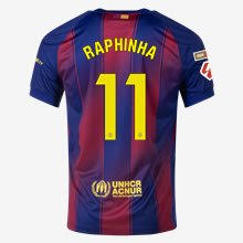 Raphinha 11 x Barcelona Home T-shirt 25/26, Showroom Quality