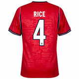Rice 4 x England Away World Cup 2026 T-shirt, Authentic Quality