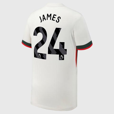 James 24 x Chelsea Away T-shirt 25/26, Authentic Quality