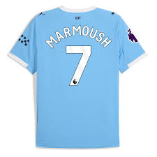 Marmoush 7 x Manchester City Home T-shirt 25/26, Authentic Quality