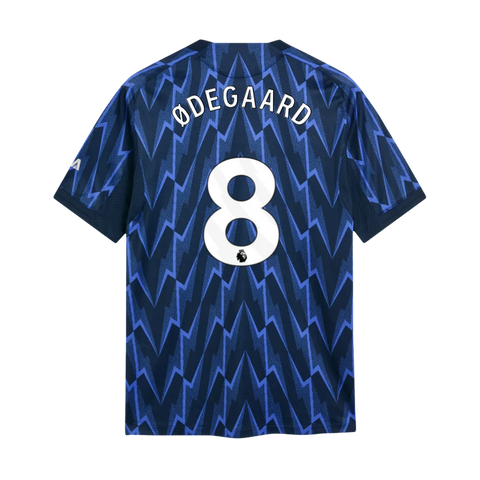 Odegaard 8 x Arsenal Away T-shirt 25/26, Authentic Quality in EPL Font