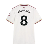 Odegaard 8 x Arsenal Third T-shirt 25/26, Showroom Quality in EPL Font