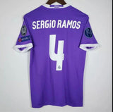 Sergio Ramos 4 x Real Madrid 2016/17 Classic Away Retro