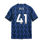 Rice 41 x Arsenal Away T-shirt 25/26, Authentic Quality in EPL Font