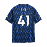 Rice 41 x Arsenal Away T-shirt 25/26, Authentic Quality in EPL Font