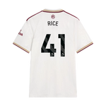Rice 41 x Arsenal Third T-shirt 25/26, Showroom Quality in EPL Font