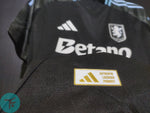 Aston Villa Away T-shirt 25/26, Authentic Quality with EPL Font