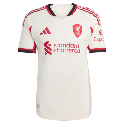 Liverpool Away T-shirt 25/26, Authentic Quality in EPL Font