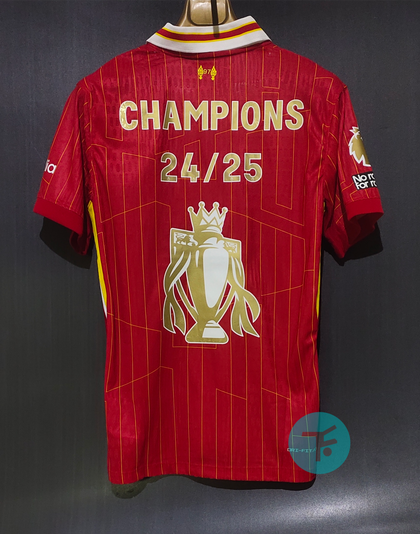 Champions 24/25 x Liverpool Home T-shirt 24/25, Authentic Quality