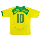 Ronaldinho 10 x Brazil 2004 Classic Home Retro