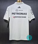 Mercedes AMG Petronas F1 2025 Team Polo - White