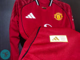 FULL HAND : Manchester United Home T-shirt 25/26, Authentic Quality with EPL Font