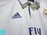 Real Madrid 2016/17 Classic Home Retro, Authentic Quality