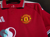 Manchester United Home T-shirt 26/27, Showroom Quality in EPL Font