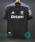Aston Villa Away T-shirt 25/26, Authentic Quality with EPL Font