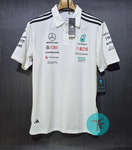 Mercedes AMG Petronas F1 2025 Team Polo - White