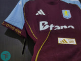 Aston Villa Home T-shirt 25/26, Authentic Quality