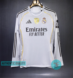 Full Hand : Real Madrid Home T-shirt 25/26, Authentic Quality