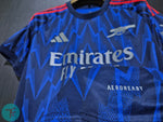 Odegaard 8 x Arsenal Away T-shirt 25/26, Showroom Quality in EPL Font