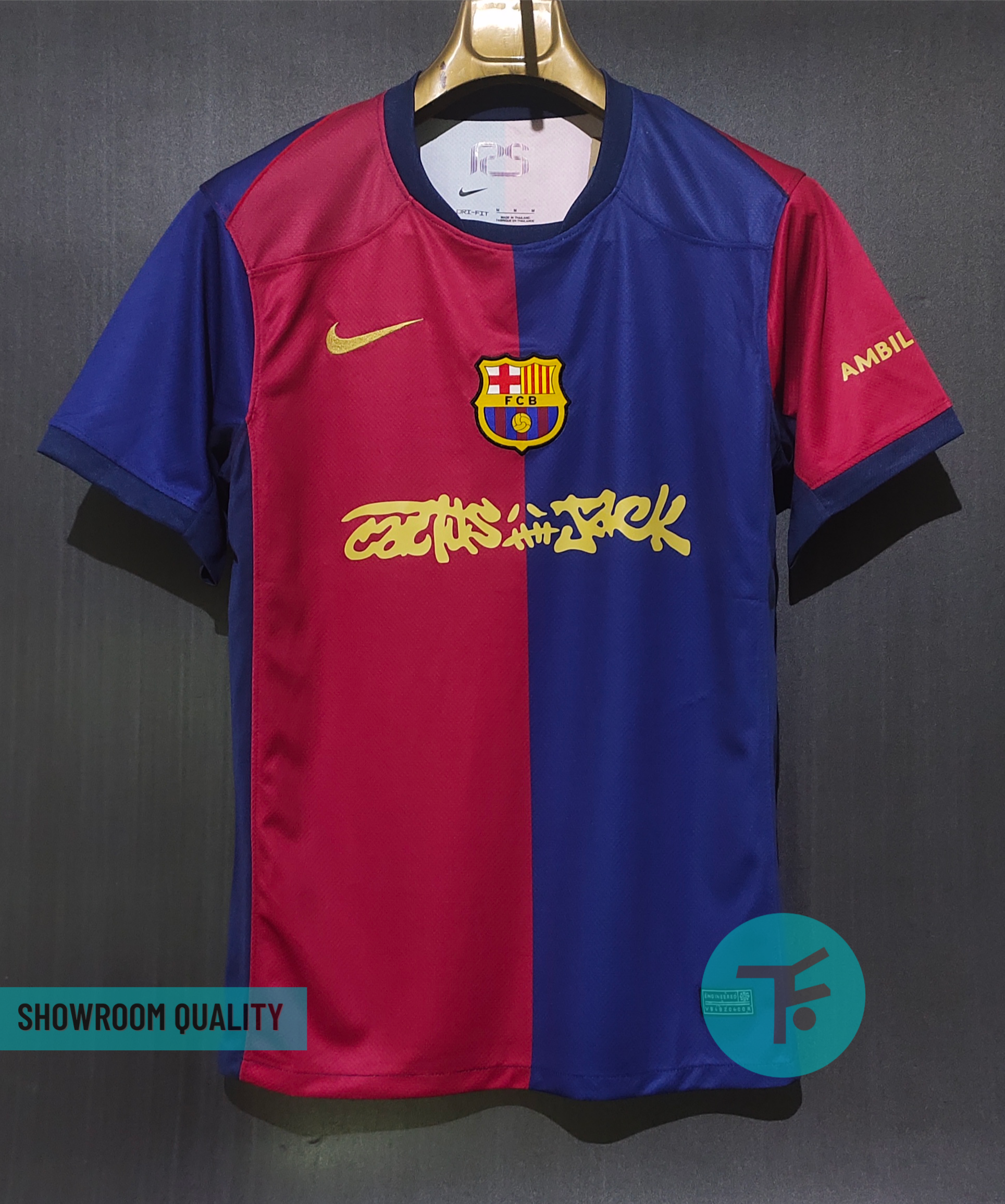 Cactus jack x Barcelona Home T-shirt 24/25, Showroom Quality