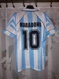 Maradona 10 x Argentina 1997 Classic Home Retro