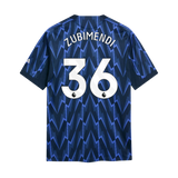 Zubimendi 36 x Arsenal Away T-shirt 25/26, Authentic Quality in EPL Font