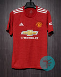 Manchester United Home T-shirt 20/21, Showroom Quality, with EPL Font