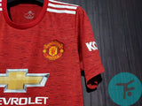 Manchester United Home T-shirt 20/21, Showroom Quality, with EPL Font