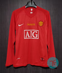 Manchester United 2007-08 Classic Home Retro in Full sleeves