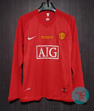 Manchester United 2007-08 Classic Home Retro in Full sleeves