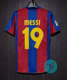 Messi 19 x Barcelona Home 2007/08 Classic Retro
