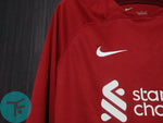 Full-Sleeve: Liverpool Home T-shirt 22/23, Showroom Quality with EPL Font