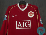 Saha 9 x Manchester United 2006-07 Classic Home Retro in Full sleeves