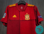 Spain Home Euro T-shirt with Euro Badges, Authentic Quality