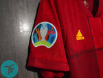 Spain Home Euro T-shirt with Euro Badges, Authentic Quality