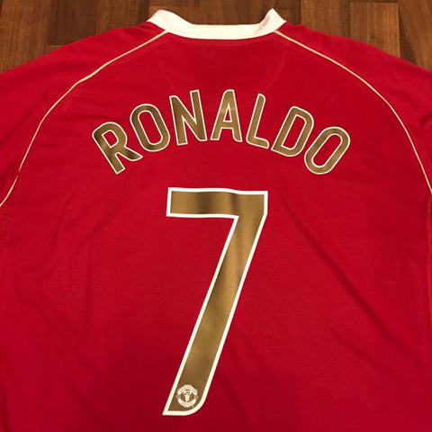 Manchester United 2006-07 Classic Home Retro in Full sleeves with Rona –  The Football Frenzy
